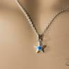 Seesternchenkette Sterling mit künstlichem Opal Bild 3