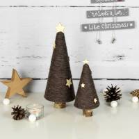 Deko Tannenbaum aus Wolle in zwei Größen ~ Weihnachtsdeko | Weihnachten Bild 1