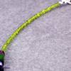 ZUdurcheinander Grünlila, interessante Kette in grün lila Tönen ~ Komplementärfarben Halskette grün lila und schwarze Perlen Bild 3