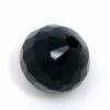 10 FACETTIERTE GLASPERLEN, schwarz, geschliffen, Perlen, Schmuckperlen, 10mm,   04675 Bild 2