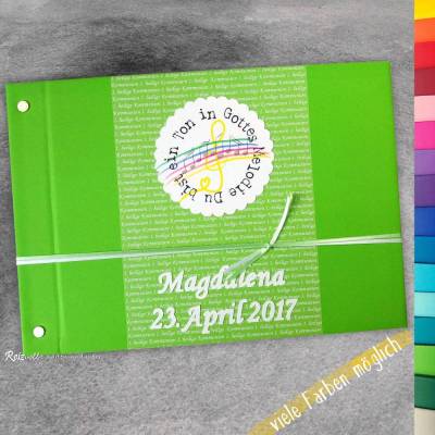 Gästebuch Fotoalbum Kommunion "Du bist ein Ton in Gottes Melodie"