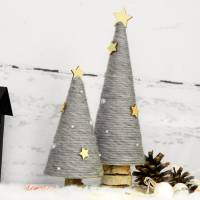 Deko Tannenbaum aus Wolle in zwei Größen ~ Weihnachtsdeko | Weihnachten Bild 3