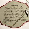 Weihnachten: Vintage Geschenkeanhänger "Zum heiligen Feste seien dir von Herzen ..." Bild 2