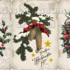 Weihnachtsanhänger, Geschenkanhänger, Weihnachtsdeko in rot-grün & Vintage Stil, Eigenentwurf & Anfertigung, Set No 19 Bild 4