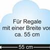 Wandtattoo-Set: Wolken grau - passend für 55 cm Regal Bild 2
