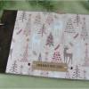 kleines Weihnachtsalbum Fotoalbum Album Weihnachten Weihnachtsgeschenk personalisiert Winterwald Wald Tiere Hirsch Familie Geschenk Bild 3