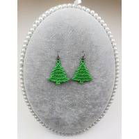 Ohrringe Tannenbäumchen Lace Weihnachten Christmas Bild 2