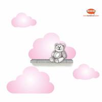 Wandtattoo-Set: Wolken rosa - passend für 55 cm Regal Bild 1