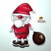 Weihnachtsmann Applikationsvorlage Christmas Buddies Einzeldatei Bild 4