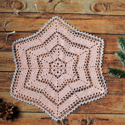 Häkeldeckchen Stern ~ Tischdeckchen | Weihnachten