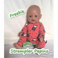 Freebook Strampler Pepino Puppen Bild 1