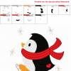 Freebie -Kostenlose Stickdatei Pingui 10x10cm Bild 2
