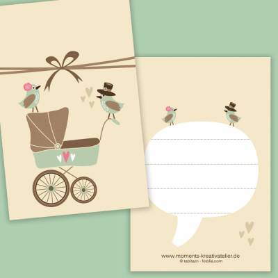 10 Geschenkanhänger Baby /// ABVERKAUF