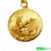 Anhänger Katze Medaille Silber 925 Vergoldet (999)  Katzen Cat Mieze Bild 3