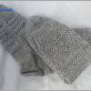 Handgestrickte Herrensocken, Wollsocken, Socken, Stricksocken, grau, Bild 2