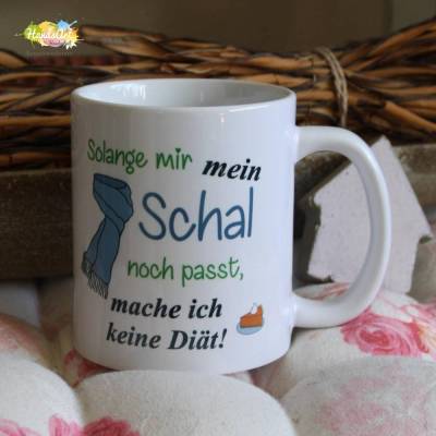 Tasse - Solange mir mein Schal noch passt mache ich keine Diät