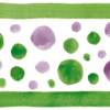ECO Kinderbordüre: Aquarell Dots - Nr.1 - mehrfarbig - 10 cm Höhe Bild 5