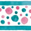 ECO Kinderbordüre: Aquarell Dots - Nr.1 - mehrfarbig - 10 cm Höhe Bild 7