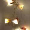 Zauberhafte Miniatur-Schirmchen, handgefilzt aus weißem Wollvlies (2) für eine LED-Lichterkette Bild 5