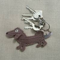 Schlüsselanhänger Dackel, Taschenanhänger Hund, Anhänger Bild 4