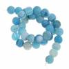 10 Achat-Perlen, Schmuckperlen, 10mm, blau-türkis, fuchsia Bild 4