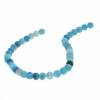 10 Achat-Perlen, Schmuckperlen, 10mm, blau-türkis, fuchsia Bild 5