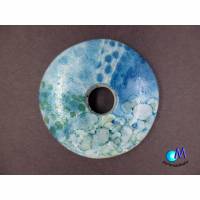 Donut Aquarell blau Handarbeit ART 1416 mit Band Bild 1