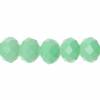 70 Perlen, Glasperlen,  Schmuckperlen,  8mm, grün, geschliffen, facettiert Bild 2