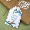 Geschenkanhänger Geschenk Anhänger Weihnachten Tag Geschenk-Tag Aquarell Natur botanisch Pflanzen Weihnachtslieder Liedtext Karte Verpacken Bild 2