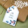 Geschenkanhänger Geschenk Anhänger Weihnachten Tag Geschenk-Tag Aquarell Natur botanisch Pflanzen Weihnachtslieder Liedtext Karte Verpacken Bild 4