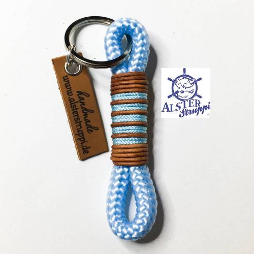 Schlüsselanhänger hellblau Marke AlsterStruppi