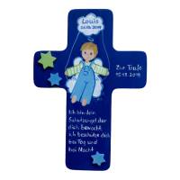 Schutzengelkreuz für Jungs Taufkreuz, Kinderkreuz Geschenk zur Taufe / Geburt Bild 2