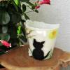Filzwindlicht Kerzenglas mit Katzenmotiv Bild 5