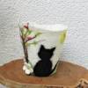 Filzwindlicht Kerzenglas mit Katzenmotiv Bild 6