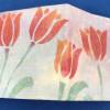 Brieftasche mit Tulpenmotiv  aus dem angesagten Material Tyvek - handkoloriert Bild 4