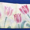 Brieftasche mit Tulpenmotiv  aus dem angesagten Material Tyvek - handkoloriert Bild 5