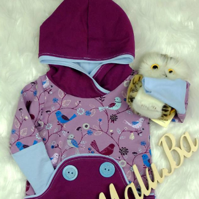 Hoody Knopfliebe "Birds" Größe: 80