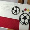 Geschenkverpackung Fußball Ticket rot Einladung personalisierbar Bild 4