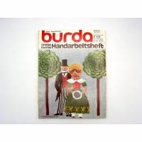 Vintage Burda Großes buntes Handarbeitsheft 1977 Nr. E 374 Sticken Knüpfen häkeln anleitung Bild 1