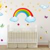 006 Wandtattoo Kinderzimmer Regenbogen Sonne Wolken Sterne Sticker - in 6 Größen - Kinderzimmer Sticker Babyzimmer Wandaufkleber Bild 2