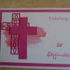Enladungskarten zur Konfimation Junge Mädchen Einladungen Kreuz Einladung Kommunion Einladungskarte Farben nach Wahl Bild 3