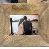 Wunderschöner Bilderrahmen aus alten Obstkistenbrettern Altholz Geschenk personalisiert aus Holz für Geburtstag Hochzeit Vatertag Valentin Bild 1
