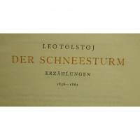 Leo Tolstoj Der Schneesturm,Erzählungen 1836-1861 Bild 1