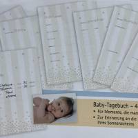 Besticktes Babyalbum/Babytagebuch aus Filz Elefant Bild 6