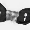 Retro Half Hat Schleife Headpiece Fascinator Pepitta Weiß Schwarz 40er 50er Rockabilly Kopfschmuck Hut Haarschmuck Karo Haarreif Bild 5