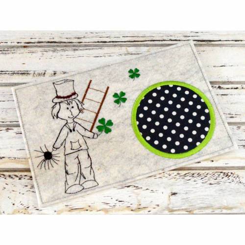 Stickdatei Untersetzer Schornsteinfeger 13x18cm und 13x20cm