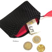 Minitasche Minibörse Geldbeutel Schlüsseletui *MiniDots black* Bild 2