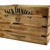 Rustikale Whiskeykiste Holzkiste mit Whisky Branding Vintage Geschenkekiste Bücherkiste Getränkekiste Bar Geschenkkorb Männer Vatertag Deko Bild 5