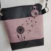 Handtasche Pusteblume Umhängetasche Pusteblume rosa Kunstleder mit Anhänger Tasche handmade … Bild 2