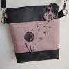 Handtasche Pusteblume Umhängetasche Pusteblume rosa Kunstleder mit Anhänger Tasche handmade … Bild 6